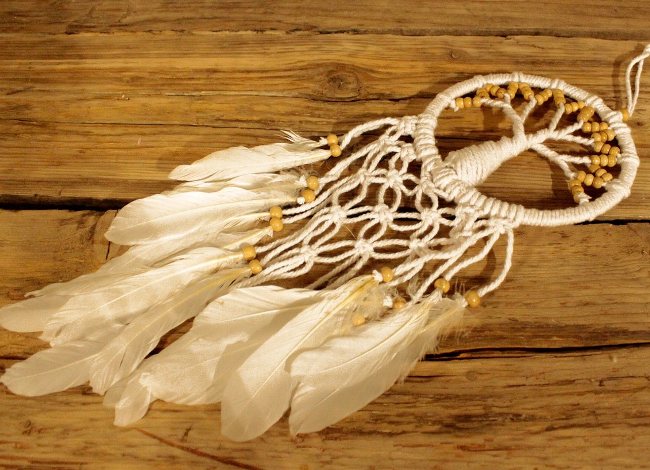 Tree of Life Dreamcatcher - Pure & Natural 16cm