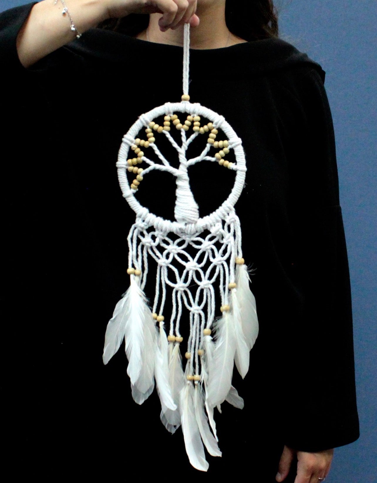 Tree of Life Dreamcatcher - Pure & Natural 16cm