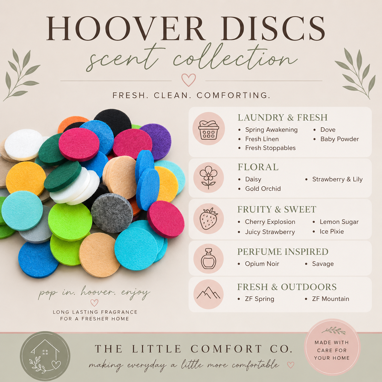 Scented Hoover Discs