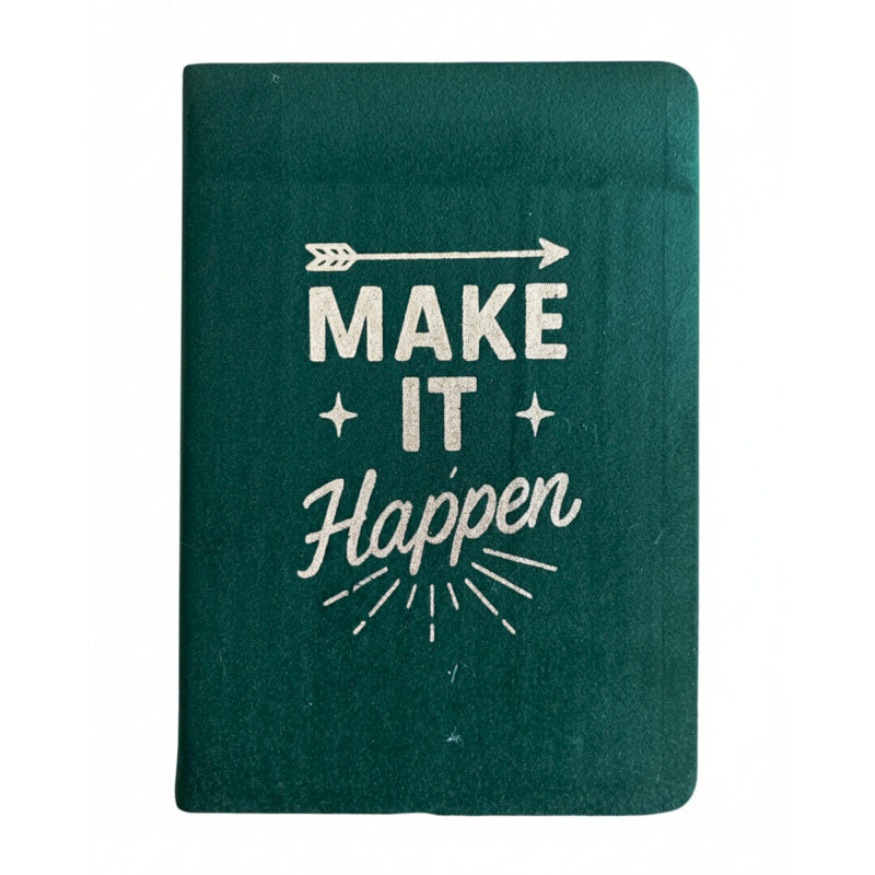 Make it Happen Velvet Notebook