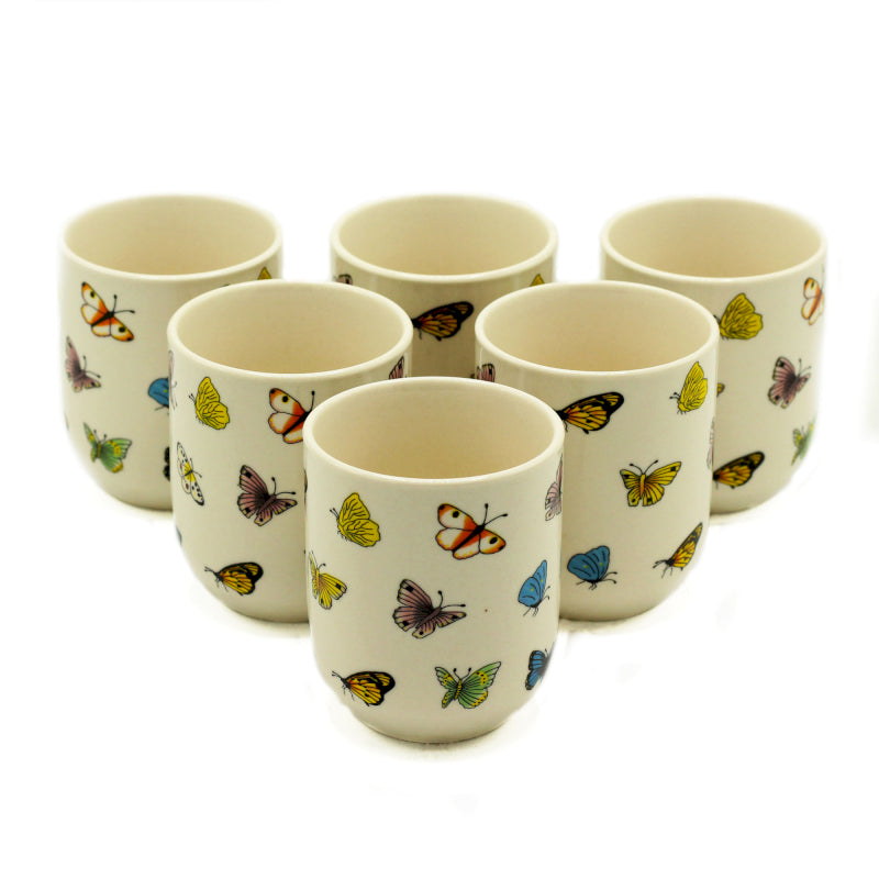 Herbal Tea Cup with Butterflies