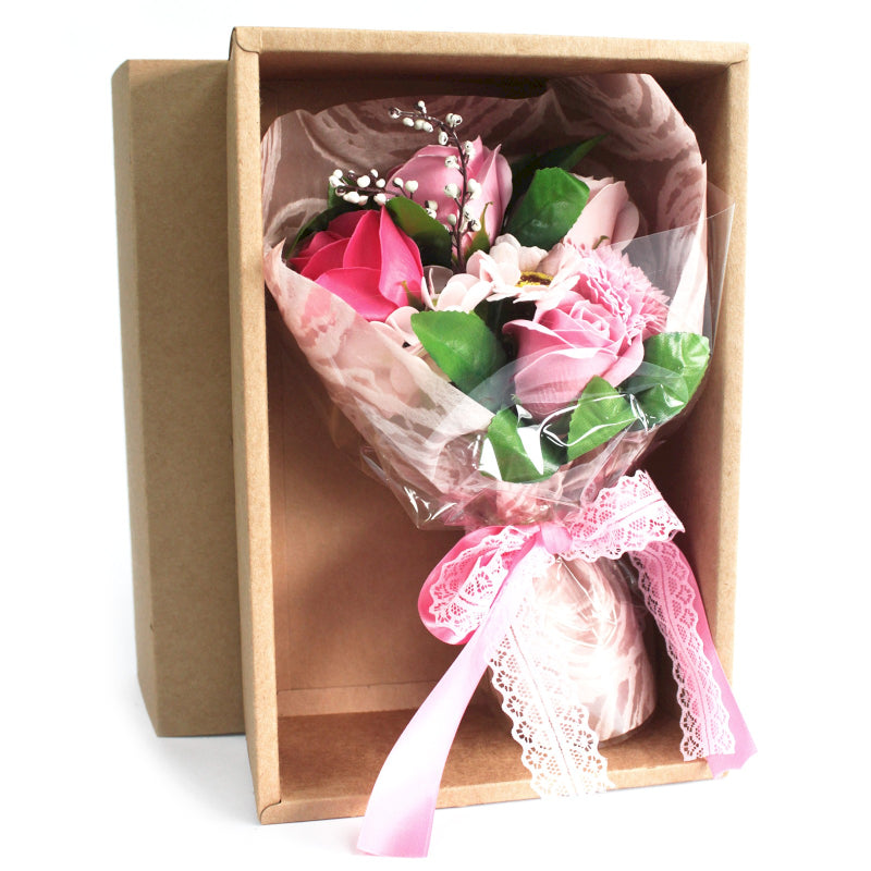 Hand Soap Flower Bouquet - Pink