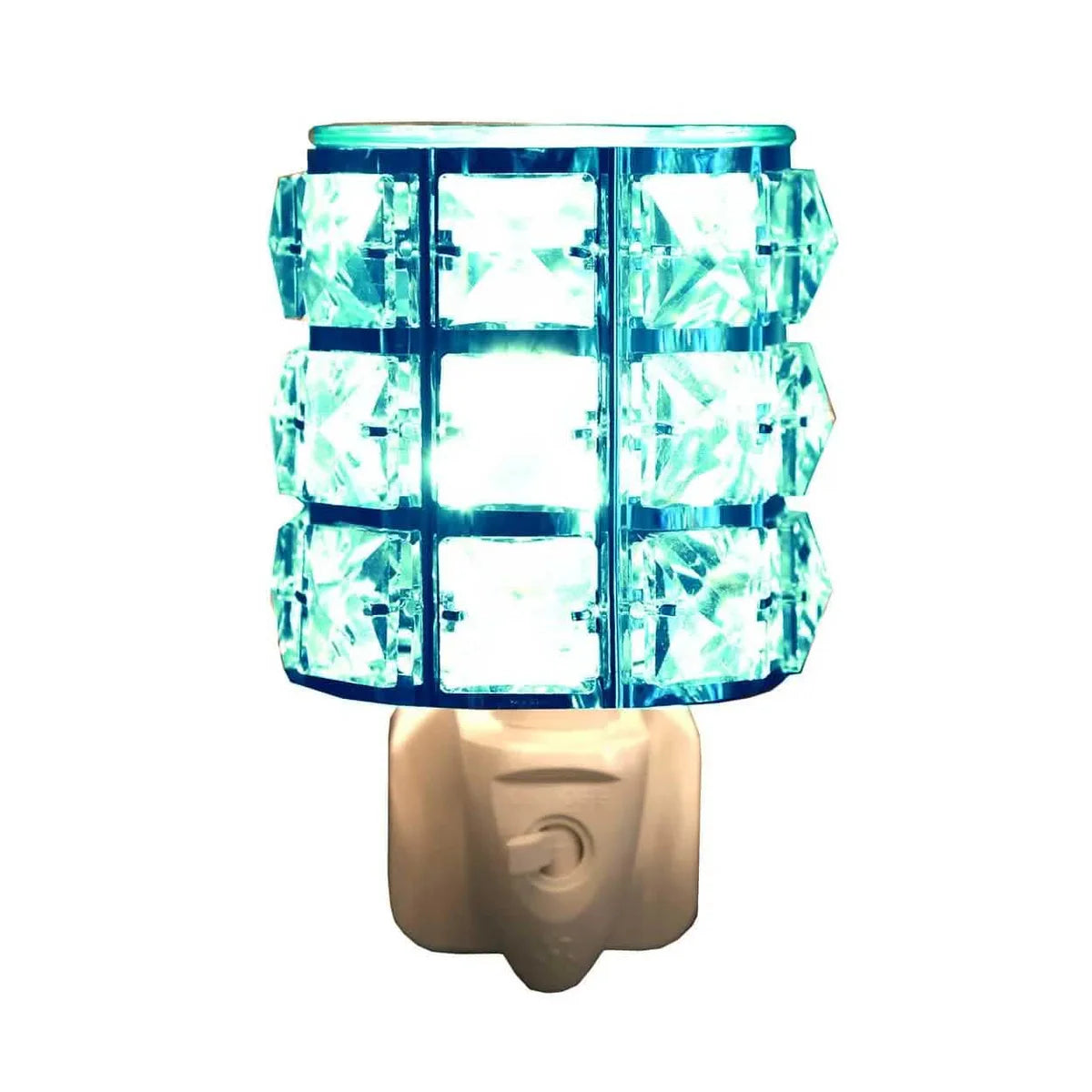 Blue Glass Electric Plug In Warmer