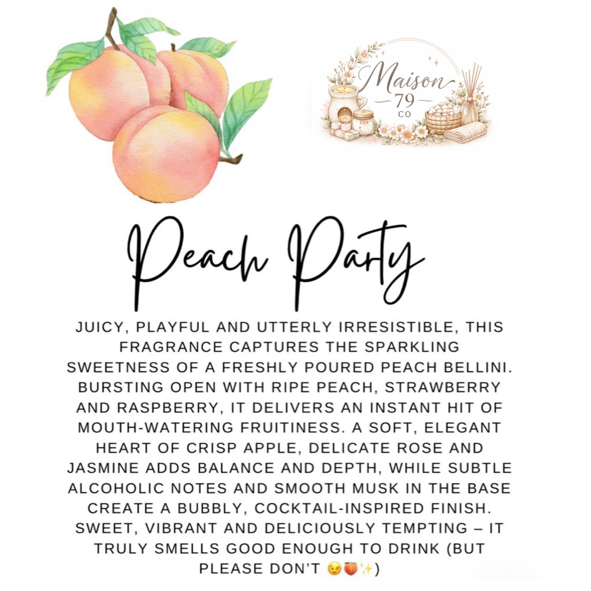 Peach Party Wax Snap Bar