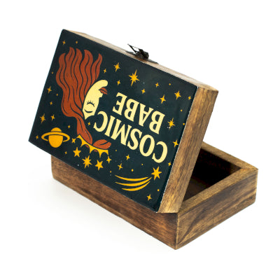 Medium Enamelled Box - Cosmic Babe