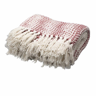 Boho Comfort Throw - 125x150cm - Ruby Two Tone