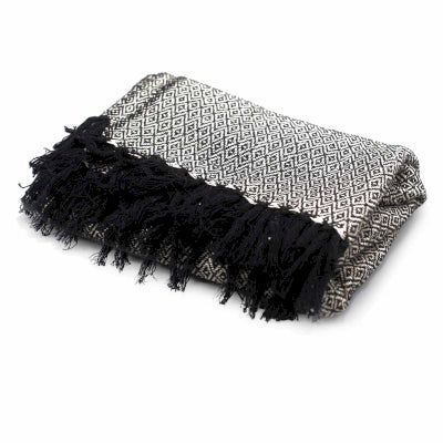 Boho Comfort Throw - 125x150cm - Charcoal