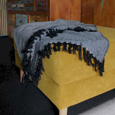 Boho Comfort Throw - 125x150cm - Charcoal