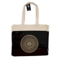 Oversized Tote Bag Chocolate Stonewash 14oz - Freedom Mandala
