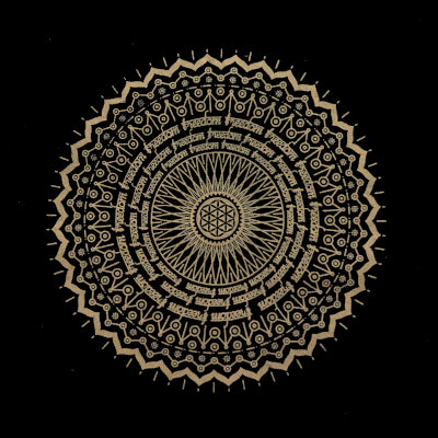 Oversized Tote Bag Chocolate Stonewash 14oz - Freedom Mandala