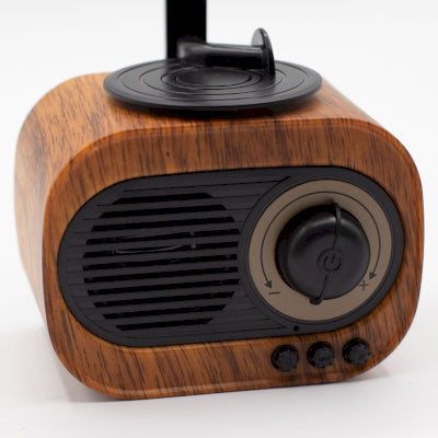 Retro Mini Gramophone Speaker - Bluetooth & FM Radio