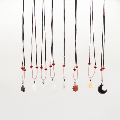 Celestial Cord Gemstone Pendant
