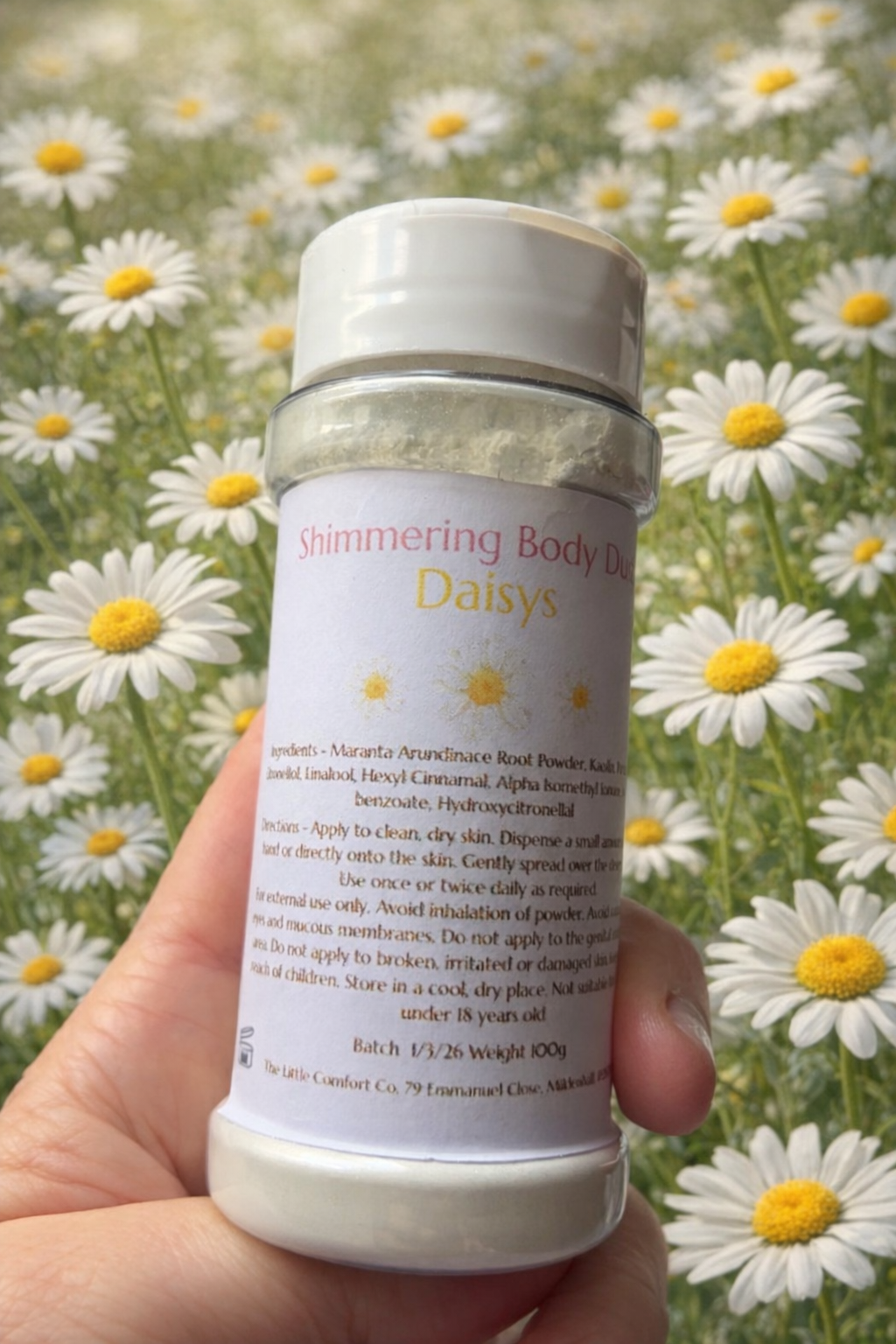 Shimmering Body Dust - Talc Free - Daisys