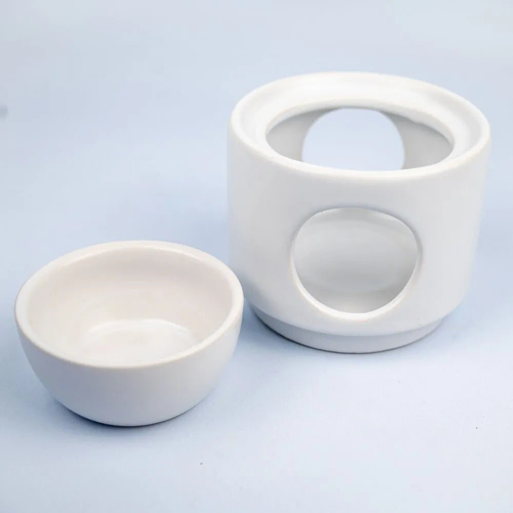 Ceramic 2 Piece Burner - White