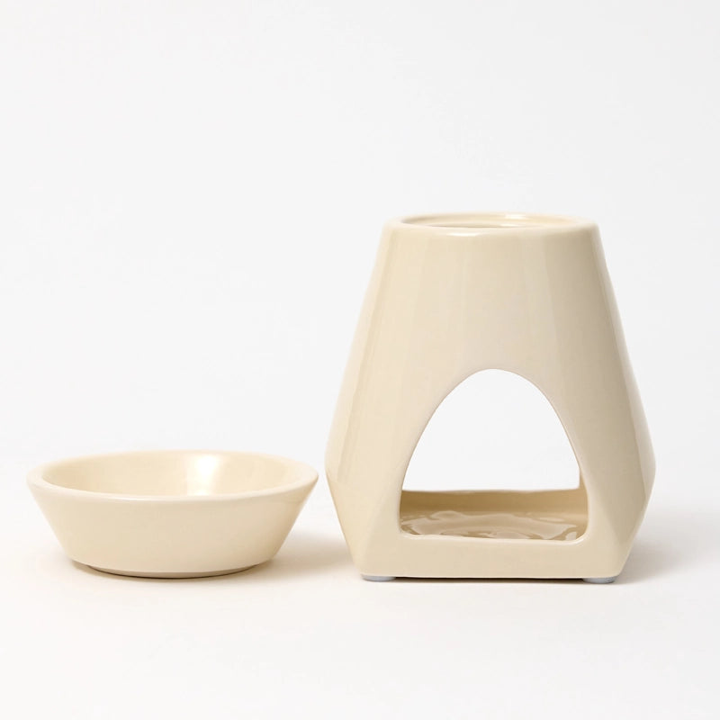 Beige Tapered Ceramic 2 Piece Burner