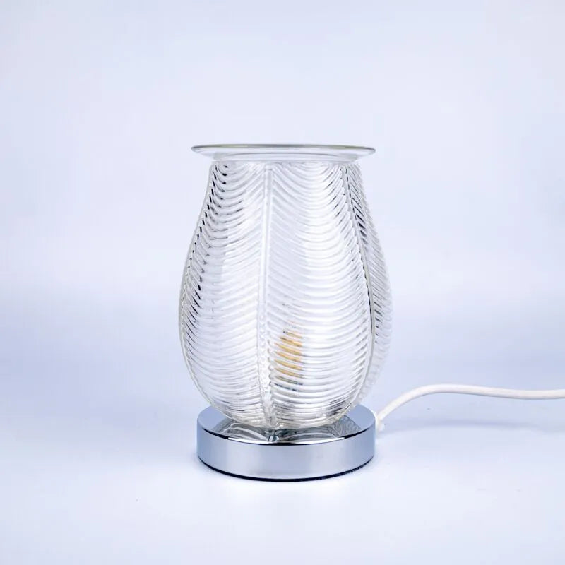Ribbed Glass Wax Warmer