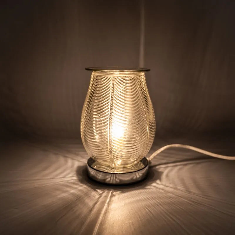 Ribbed Glass Wax Warmer
